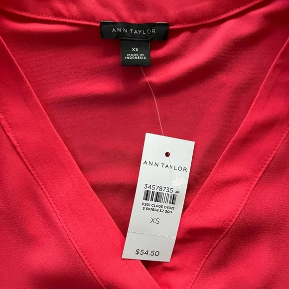 Ann Taylor Relaxed Blouse-XS-NWT - Picture 2 of 2